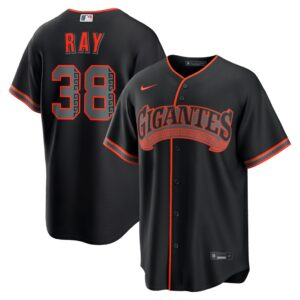 Robbie Ray #38 San Francisco Giants Alternate Replica Jersey - Black