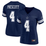 Women's Dallas Cowboys Dak Prescott Navy Replica Player Jersey