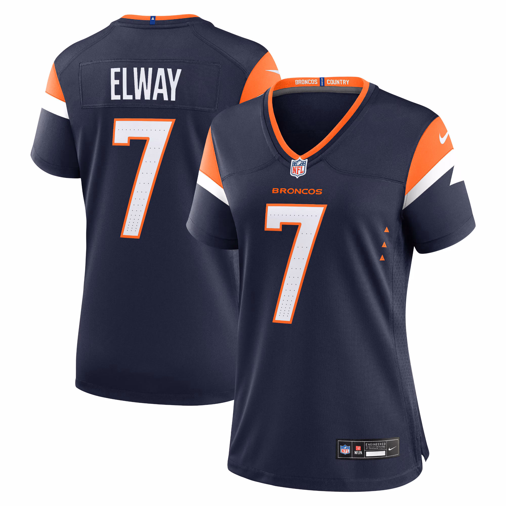 John Elway Denver Broncos Women's Mile High Collection Retired Player Alternate Game Jersey - Navy