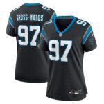 Yetur Gross-Matos Carolina Panthers  Women's Team Game Jersey - Black
