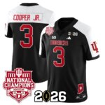 Omar Cooper Jr. #3 Indiana Hoosiers Vapor Limited Football Jersey - 2025 National Champions - All Stitched