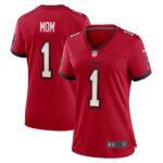 Number 1 Mom Tampa Bay Buccaneers Women's Game Jersey - Red