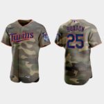 Byron Buxton Minnesota Twins 2021 National Armed Forces Day Jersey - Camo