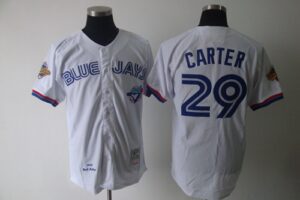 Mitchell And Ness Toronto Blue Jays #29 Joe Carter White Stitched Jersey