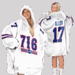 716 Buffalo Football Unisex Blanket Hoodie