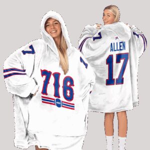 716 Buffalo Football Unisex Blanket Hoodie