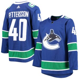 Elias Pettersson Vancouver Canucks  2020/21 Authentic Home Player Jersey - Blue