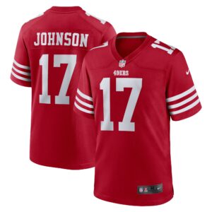 Josh Johnson San Francisco 49ers  Home Game Player Jersey - Scarlet