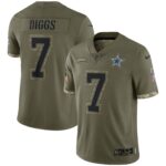 Trevon Diggs Dallas Cowboys  2022 Salute To Service Limited Jersey - Olive