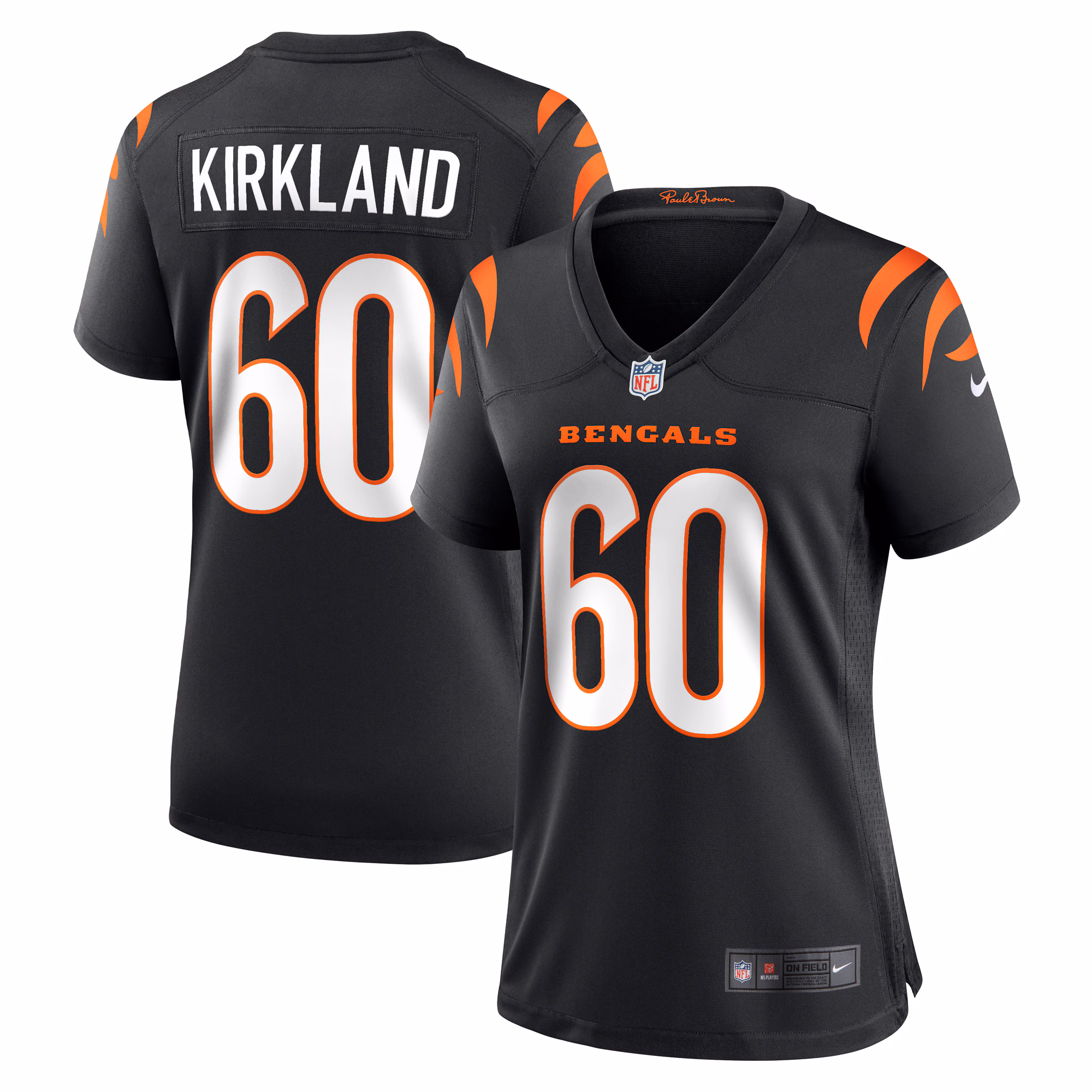 Jaxson Kirkland Cincinnati Bengals Women's Team Game Jersey -  Black
