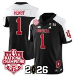 Roman Hemby #1 Indiana Hoosiers Vapor Limited Football Jersey - 2025 National Champions - All Stitched