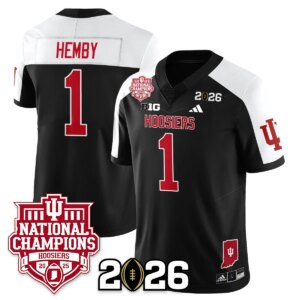 Roman Hemby #1 Indiana Hoosiers Vapor Limited Football Jersey - 2025 National Champions - All Stitched