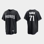 Men's San Diego Padres #71 Josh Hader Cool Base Official Jersey - Black White
