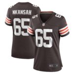 Elijah Nkansah Cleveland Browns  Women's Game Player Jersey - Brown