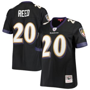 Ed Reed Baltimore Ravens  Women's Legacy Replica Team Jersey - Black