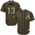 Arizona Diamondbacks #13 Nick Ahmed Green Salute to Service Stitched Jersey