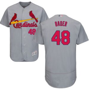 St. Louis Cardinals #48 Harrison Bader Grey Flexbase Collection Stitched Jersey