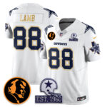 CeeDee Lamb # 88 Dallas Cowboys Vapor Limited Gold Jersey - John Madden Patch - All Stitched