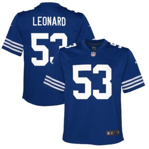 Shaquille Leonard Indianapolis Colts  Youth Alternate Game Jersey - Royal