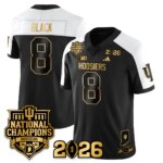 Kaelon Black #8 Indiana Hoosiers Vapor Limited Football Jersey - 2025 National Champions - All Stitched