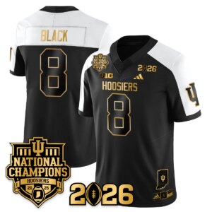 Kaelon Black #8 Indiana Hoosiers Vapor Limited Football Jersey - 2025 National Champions - All Stitched