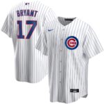 Men's  Chicago Cubs #17 Kris Bryant White Home 2020 Jersey