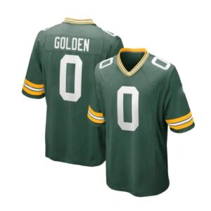 Men's Matthew Golden #0 Green Bay Packers 2025 Draft First Round Pick Game Jersey-Green