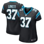 John Lovett Carolina Panthers  Women's Game Player Jersey - Black