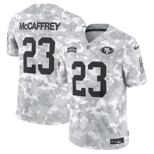 Christian McCaffrey #23 San Francisco 49ers 2024 Salute to Service Limited Jersey - Arctic Camo