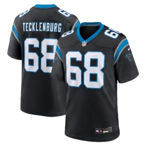 Sam Tecklenburg Carolina Panthers  Team Game Jersey - Black