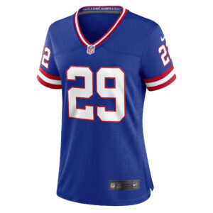 Xavier McKinney New York Giants Women's Classic Player Game Jersey - Royal