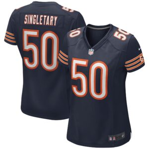 Mike Singletary Chicago Bears Women's Game Retired Player Jersey - Navy