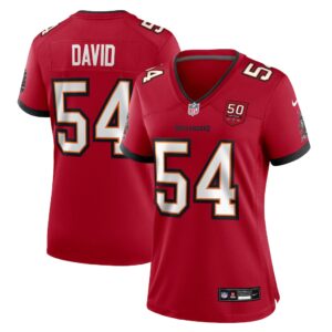 Lavonte David #54 Tampa Bay Buccaneers Women's 50th Anniversary Team Game Jersey - Red