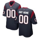 Houston Texans  Custom Game Jersey - Navy