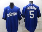 Men's  Los Angeles Dodgers #5 Freddie Freeman Royal City Connect Cool Base Jersey