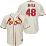 St. Louis Cardinals #48 Harrison Bader Cream New Cool Base Stitched Jersey