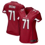 Andrew Brown Arizona Cardinals  Women's Game Player Jersey - Cardinal