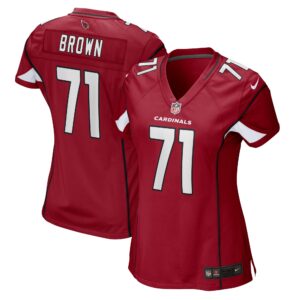 Andrew Brown Arizona Cardinals  Women's Game Player Jersey - Cardinal
