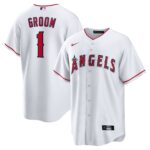 Los Angeles Angels  White #1 Groom Home Replica Jersey