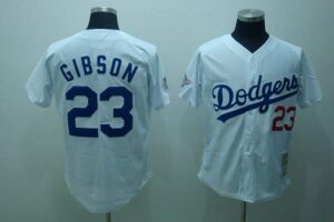 Mitchell And Ness Los Angeles Dodgers #23 Kirk Gibson White Throwback Jersey