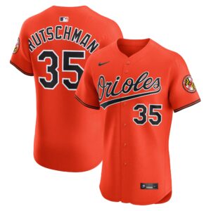 Baltimore Orioles Adley Rutschman #35 Orange Alternate 2 Elite Jersey