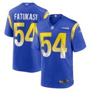 Olakunle Fatukasi Los Angeles Rams  Game Jersey -  Royal
