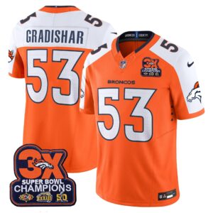 Randy Gradishar Denver Broncos-Time Champions Patch Vapor Limited Jersey - All Stitched