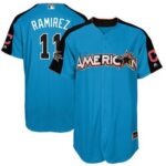 Cleveland Indians #11 Jose Ramirez Blue 2017 All-Star American League Stitched Jersey