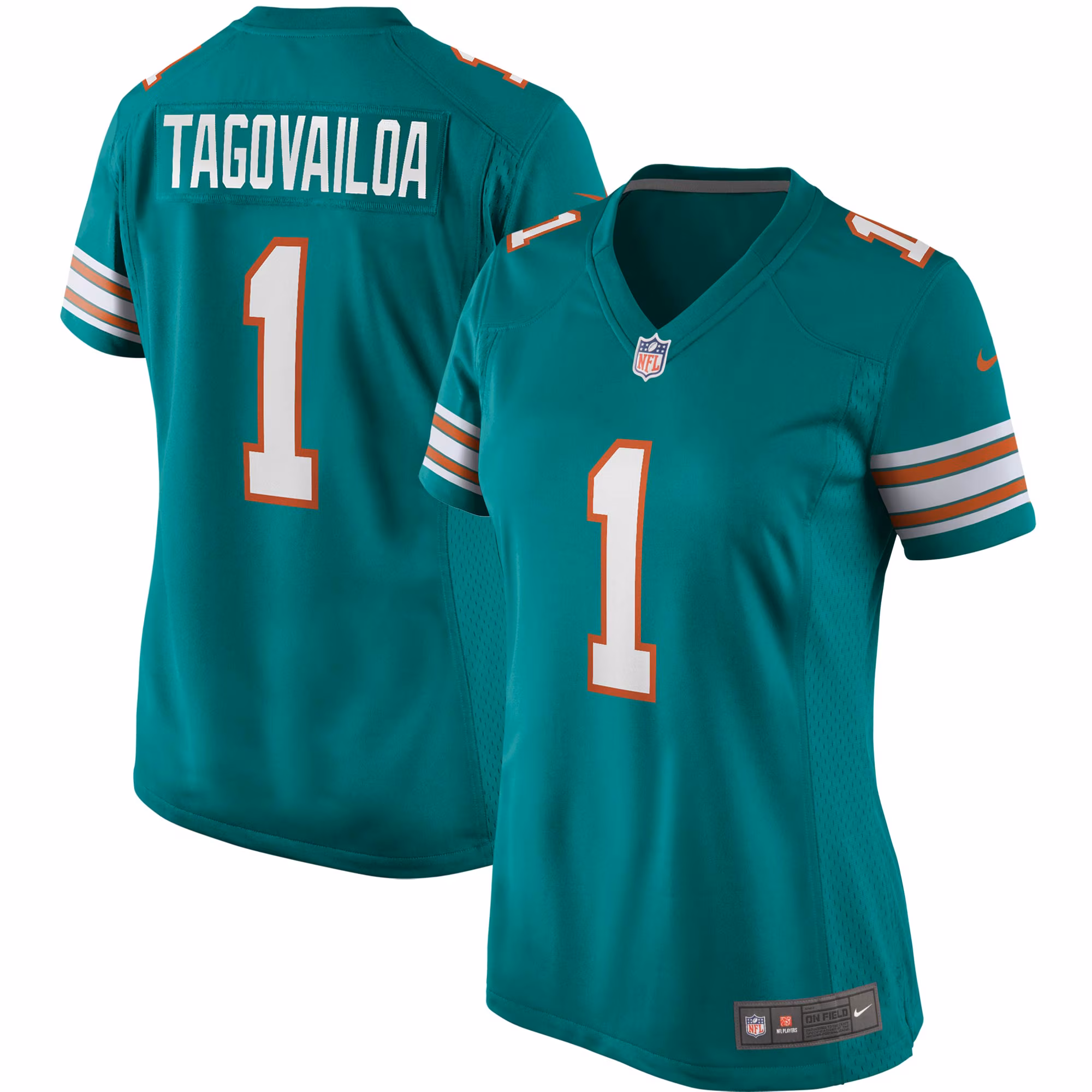 Tua Tagovailoa Miami Dolphins Women's Alternate Game Jersey - Aqua