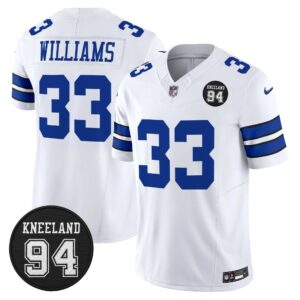 Dallas Cowboys #94 Marshawn Kneeland Memorial Patch Vapor Limited Jersey - All Stitched