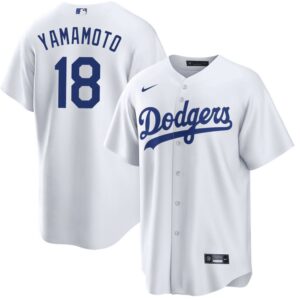 Men's  Los Angeles Dodgers #18 Yoshinobu Yamamoto Home Jersey