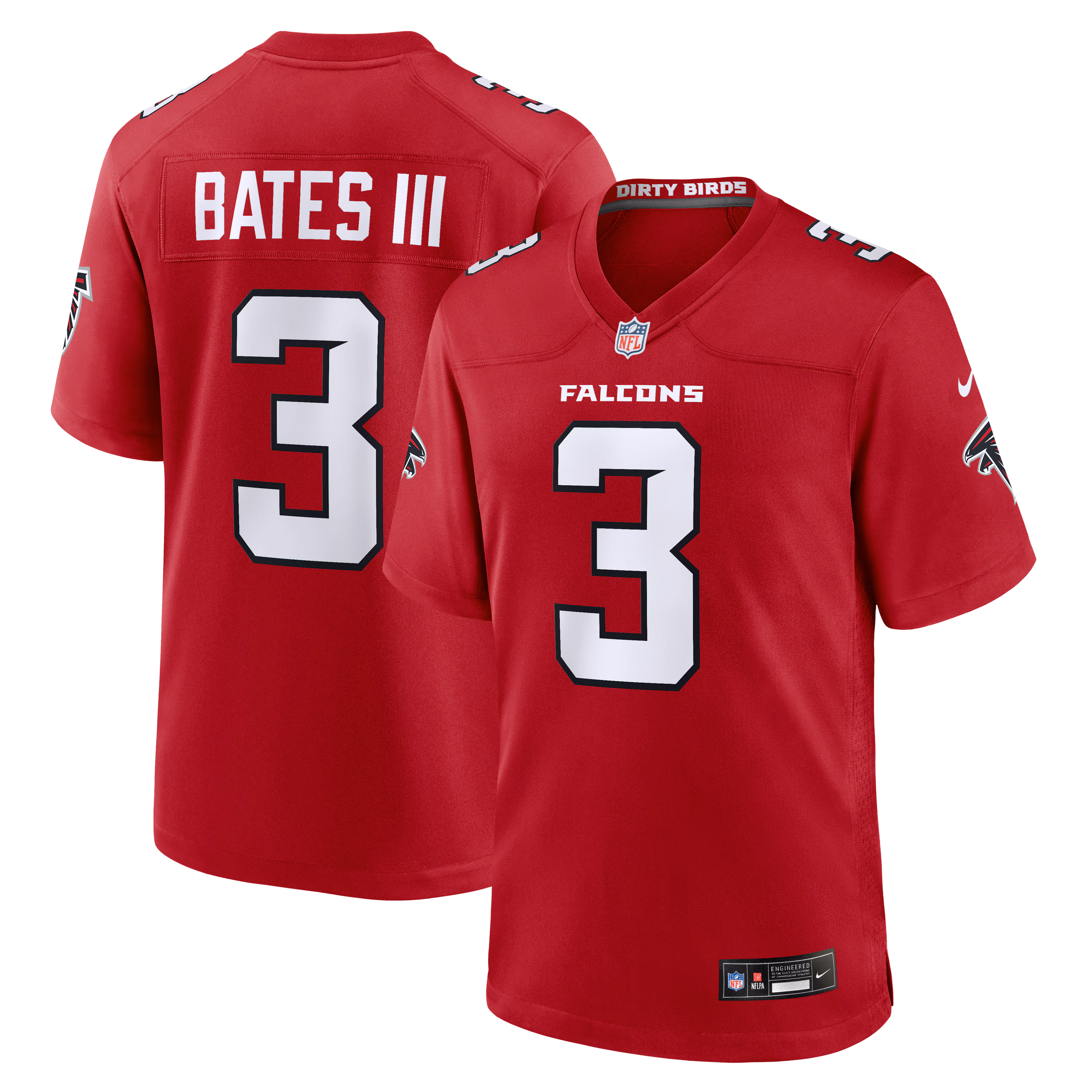 Atlanta Falcons Jessie Bates III #3 Red Game Jersey