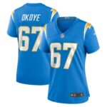 CJ Okoye Los Angeles Chargers Women's Team Game Jersey -  Powder Blue