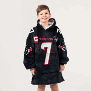 Kid C.J.S 7 Captain Houston Football Unisex Blanket Hoodie